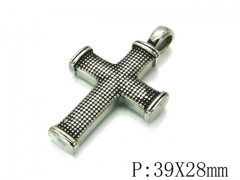 HY Stainless Steel 316L Cross Pendant-HYC59P0378HFF