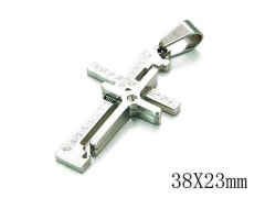 HY Stainless Steel 316L Cross Pendant-HYC09P0560PQ