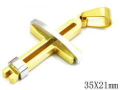 HY Stainless Steel 316L Cross Pendant-HYC09P0178HZZ