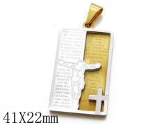 HY Stainless Steel 316L Religion Pendant-HYC09P0695H60