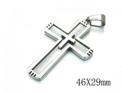 HY Stainless Steel 316L Cross Pendant-HYC09P0463PS