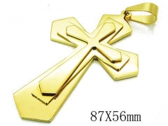 HY Stainless Steel 316L Cross Pendant-HYC08P0644HJX