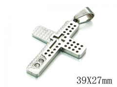 HY Stainless Steel 316L Cross Pendant-HYC09P0554PQ