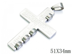 HY Stainless Steel 316L Cross Pendant-HYC09P0133HJZ