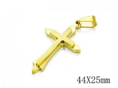 HY Stainless Steel 316L Cross Pendant-HYC59P0242ML