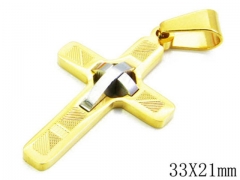 HY Stainless Steel 316L Cross Pendant-HYC09P0166HZZ