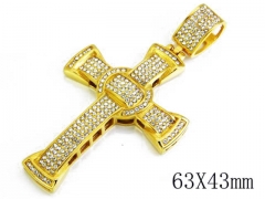 HY Stainless Steel 316L Cross Pendant-HYC15P0005J85