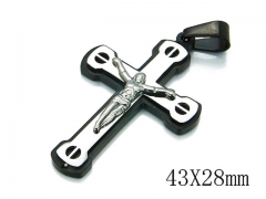 HY Stainless Steel 316L Cross Pendant-HYC09P0455HRE