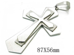 HY Stainless Steel 316L Cross Pendant-HYC08P0645HHF