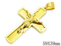 HY Stainless Steel 316L Cross Pendant-HYC09P0144HLZ