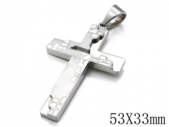 HY Stainless Steel 316L Cross Pendant-HYC09P0670H50