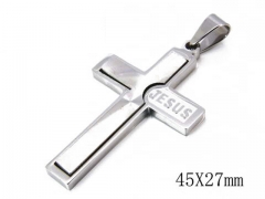 HY Stainless Steel 316L Cross Pendant-HYC09P0633H10