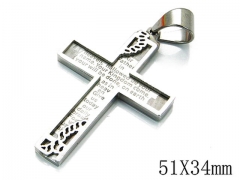 HY Stainless Steel 316L Cross Pendant-HYC09P0485HIT