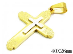 HY Stainless Steel 316L Cross Pendant-HYC09P0175HZZ