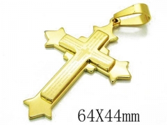 HY Stainless Steel 316L Cross Pendant-HYC08P0651OU