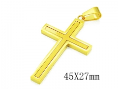 HY Stainless Steel 316L Cross Pendant-HYC59P0503NW
