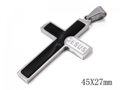 HY Stainless Steel 316L Cross Pendant-HYC09P0635H20