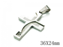 HY Stainless Steel 316L Cross Pendant-HYC09P0564PQ
