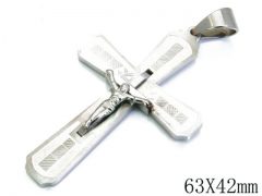 HY Stainless Steel 316L Cross Pendant-HYC09P0145HIZ