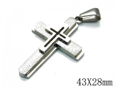 HY Stainless Steel 316L Cross Pendant-HYC09P0494HZZ