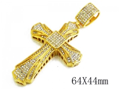 HY Stainless Steel 316L Cross Pendant-HYC15P0007J68