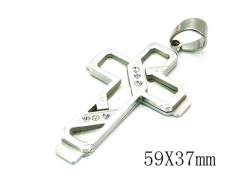 HY Stainless Steel 316L Cross Pendant-HYC09P0575HIQ