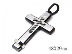 HY Stainless Steel 316L Cross Pendant-HYC09P0625H30