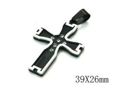 HY Stainless Steel 316L Cross Pendant-HYC09P0568HDD