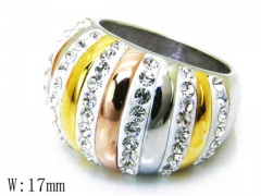HY Stainless Steel 316L Small CZ Rings-HYC15R0736H70