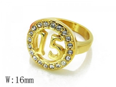 HY Stainless Steel 316L Small CZ Rings-HYC15R0951HHL