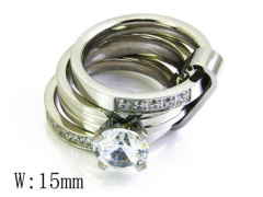 HY Stainless Steel 316L Small CZ Rings-HYC05R0882I00
