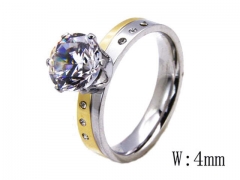 HY Stainless Steel 316L Small CZ Rings-HYC05R0776H00