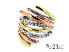HY Stainless Steel 316L Small CZ Rings-HYC15R0330H80