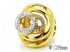 HY Stainless Steel 316L Small CZ Rings-HYC15R0723H45