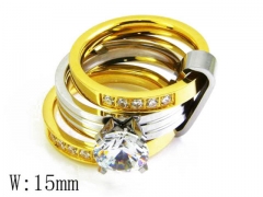 HY Stainless Steel 316L Small CZ Rings-HYC05R0884I30