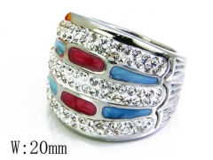 HY Stainless Steel 316L Small CZ Rings-HYC15R0675H78