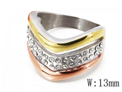 HY Stainless Steel 316L Small CZ Rings-HYC15R0326H60