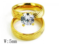 HY Stainless Steel 316L Small CZ Rings-HYC05R0888H40
