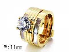 HY Stainless Steel 316L Small CZ Rings-HYC05R0730I50
