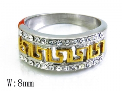 HY Stainless Steel 316L Small CZ Rings-HYC15R0702H00