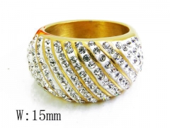 HY Stainless Steel 316L Small CZ Rings-HYC15R0655I00