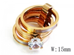 HY Stainless Steel 316L Small CZ Rings-HYC05R0880I40