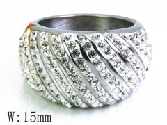 HY Stainless Steel 316L Small CZ Rings-HYC15R0674H90