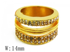 HY Stainless Steel 316L Small CZ Rings-HYC15R0690H65