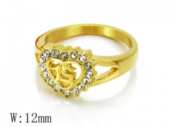HY Stainless Steel 316L Small CZ Rings-HYC15R0950HHL