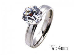 HY Stainless Steel 316L Small CZ Rings-HYC05R0798N5