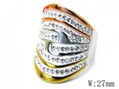 HY Stainless Steel 316L Small CZ Rings-HYC15R0737H85