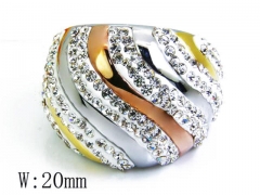 HY Stainless Steel 316L Small CZ Rings-HYC15R0663I40