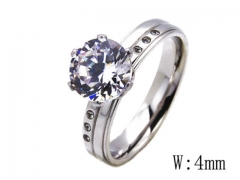 HY Stainless Steel 316L Small CZ Rings-HYC05R0791P0