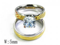 HY Stainless Steel 316L Small CZ Rings-HYC05R0889H40
